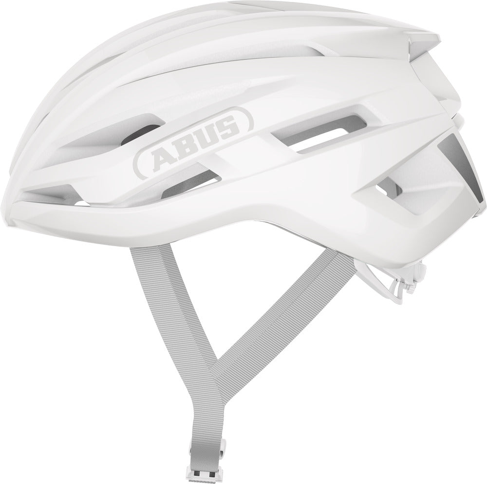 abus in vizz fahrradhelm Abus StormChaser Ace Pure White