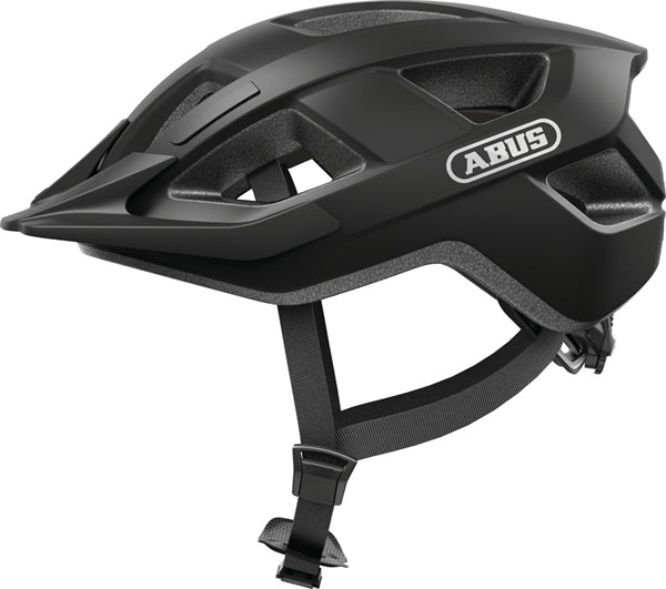 Abus Aduro 3.0 Velvet Black matt schwarzer Fahrradhelm