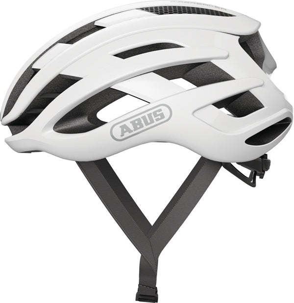 fahrradhelm weiß matt Abus Airbreaker Polar White Matt