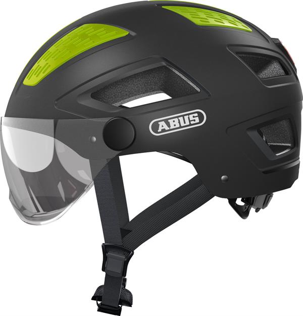 fahrradhelm abus aca2 Abus Hyban 2.0 ACE Titan Fahrradhelm mit Visier und LED Rücklicht