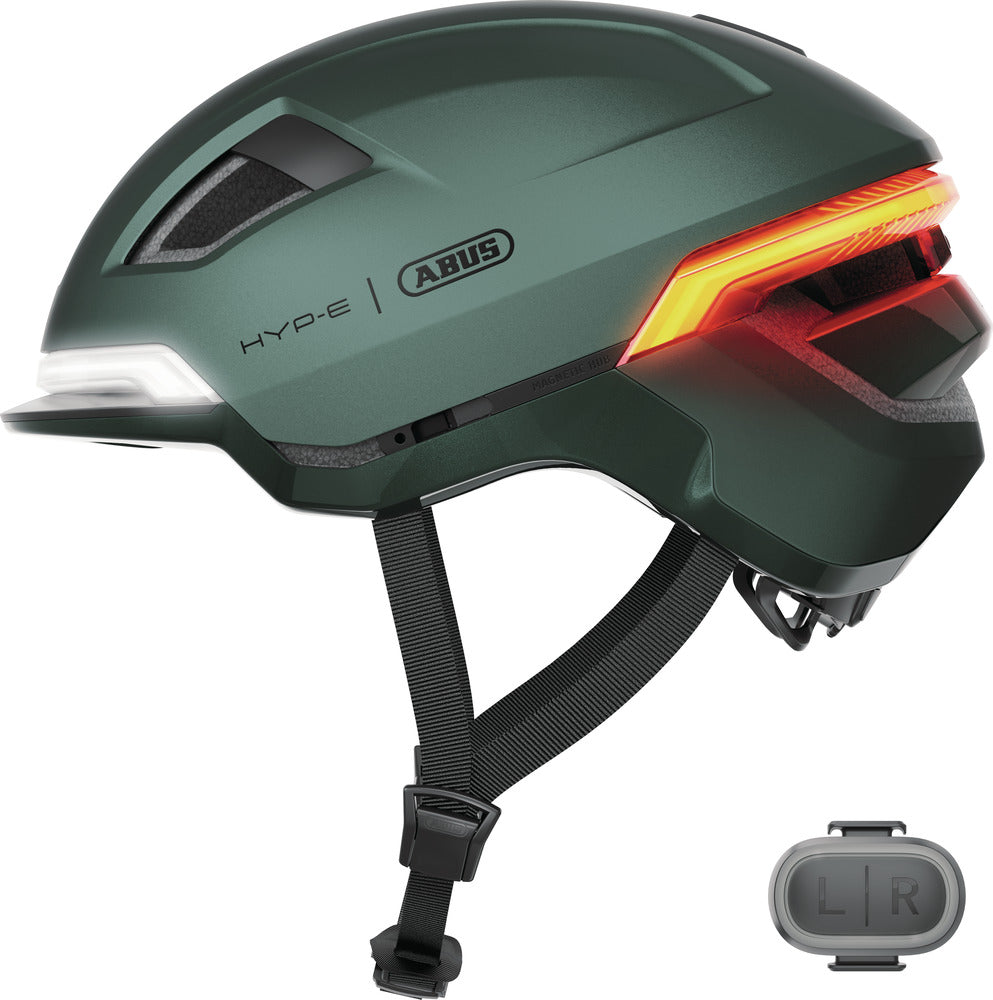 grüner fahrradhelm Abus Hyp-E Jungle Green Fahrradhelm