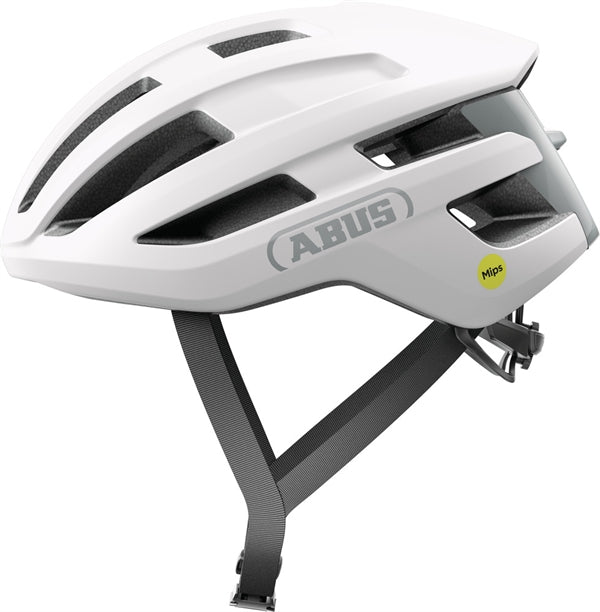 fahrradhelm rennrad mips Abus Powerdome Mips Polar White