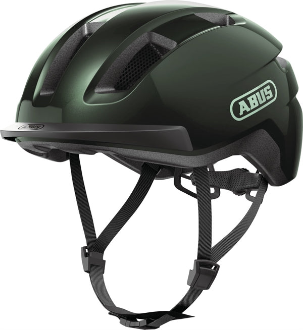 fahrradhelm grün schwarz Abus Purl-Y Green Moss. NTA 8776 zertifizierter Helm