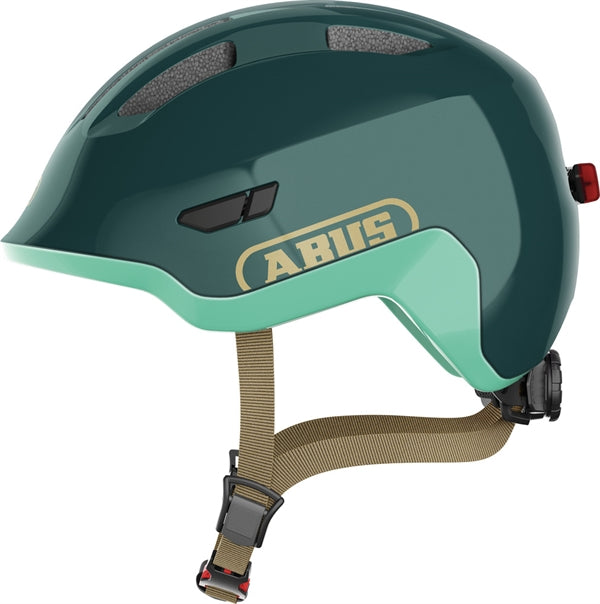 fahrradhelm damen grün Abus Smiley 3.0 Ace LED Royal Green