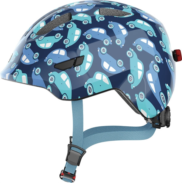 fahrradhelm cars Abus Smiley 3.0 LED Blue Cars
