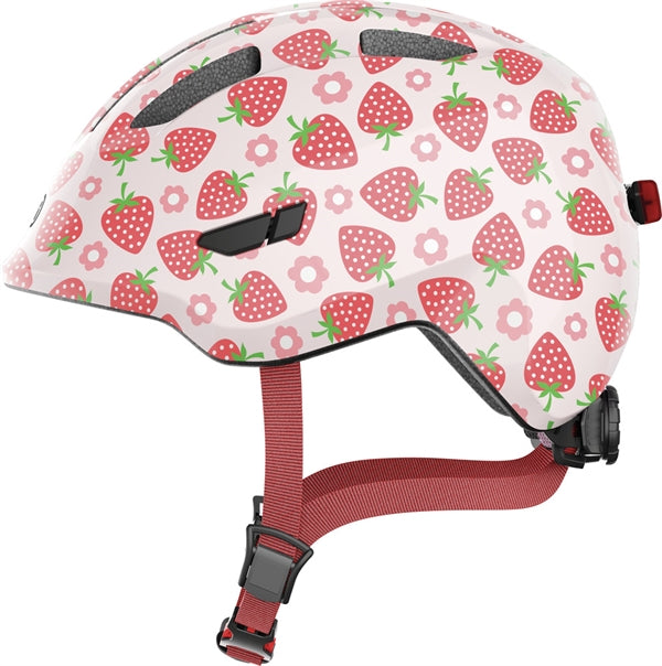 abus fahrradhelm kinderhelm Abus Smiley 3.0 LED Rose Strawberry