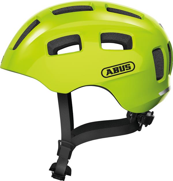 fahrradhelm tüv Abus Youn-I 2.0 Signal Yellow LED Testsieger 2.2 Gut