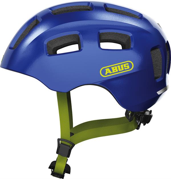 abus fahrradhelm licht batterie wechseln Abus Youn-I 2.0 Sparkling Blue mit Led Rücklicht