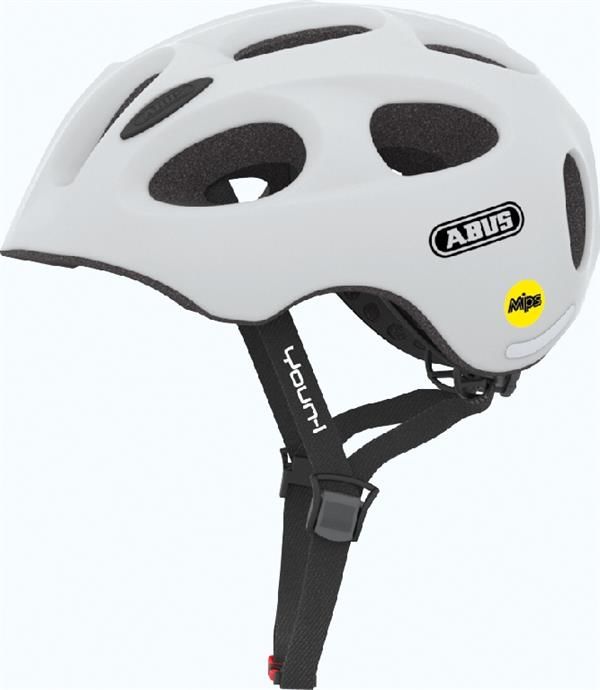 abus fahrradhelm 48-54 Abus Youn-I Polar Matt Mips mit LED Rücklicht