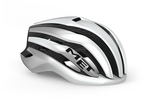 topmodel fahrradhelm Met Trenta 3K Carbon Mips White Silver