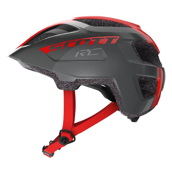 fahrradhelm 50 cm Scott Spunto Junior Grey Red RC mit LED Rücklicht