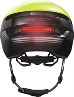 Abus Purl-Y Ace Signal Yellow E-Bike Helm LED. Gelber Fahrradhelm für E-Bike