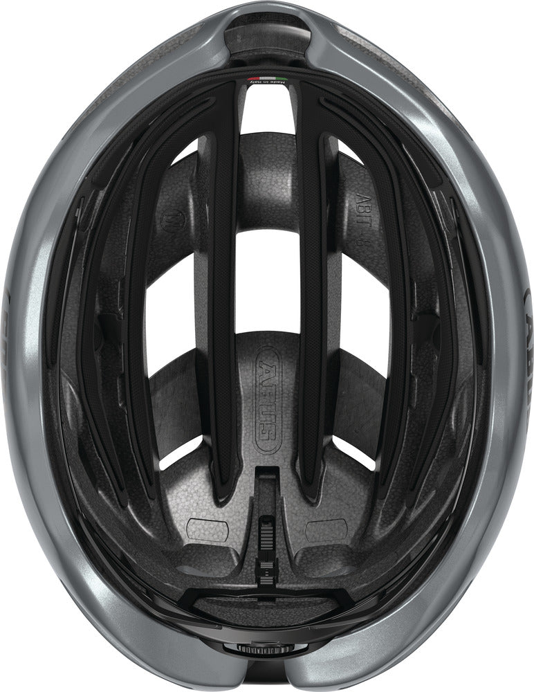frisurfreundliche fahrradhelme Abus Airbreaker 2.0 Graphite Silver Fahrradhelm