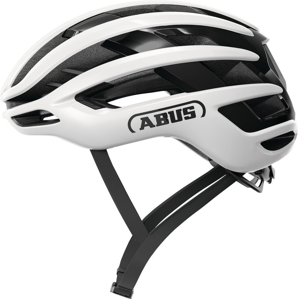 frisurfreundliche fahrradhelme Abus Airbreaker 2.0 Shiny White Fahrradhelm