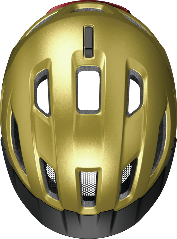 Abus Urban-I 4.0 ACE Honey Yellow Fahrradhelm mit LED Rücklicht