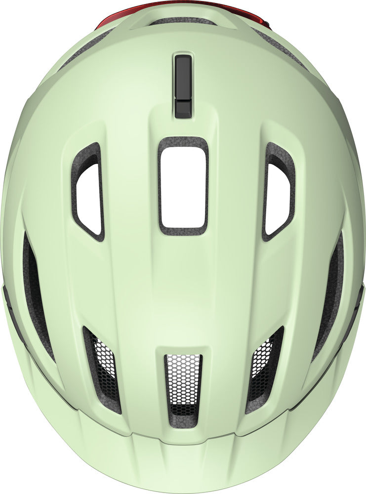 Abus Urban-I 4.0 ACE Pistacchio Green Fahrradhelm mit LED Rücklicht