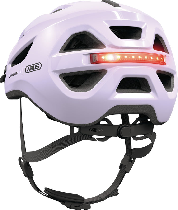 fahrradhelm herren abus urban Abus Urban-I 4.0 Light Lavender Fahrradhelm mit LED Rücklicht