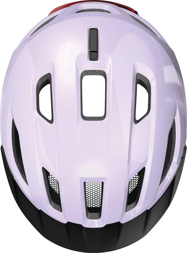 fahrradhelm licht nachrüsten abus Abus Urban-I 4.0 Light Lavender Fahrradhelm mit LED Rücklicht