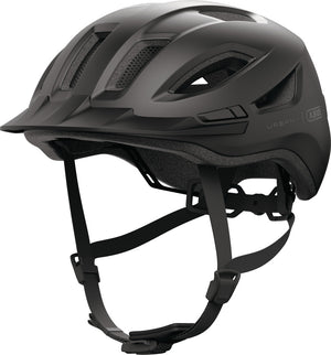 Abus Urban-I 4.0 Velvet Black Fahrradhelm mit LED Rücklicht