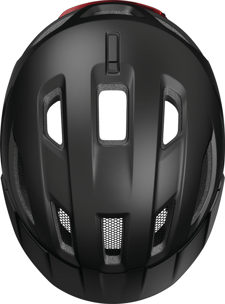 Abus Urban-I 4.0 Velvet Black Fahrradhelm mit LED Rücklicht