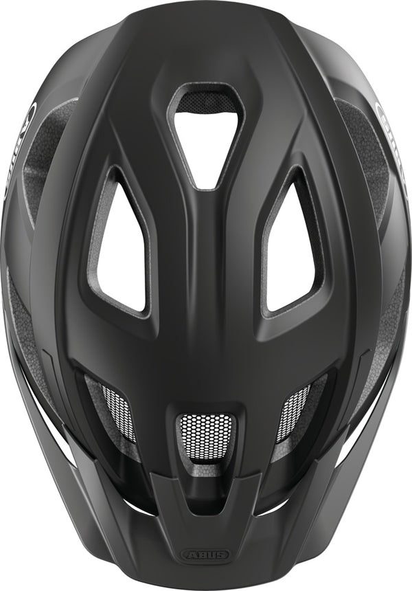 Abus Aduro 3.0 Velvet Black matt schwarzer Fahrradhelm
