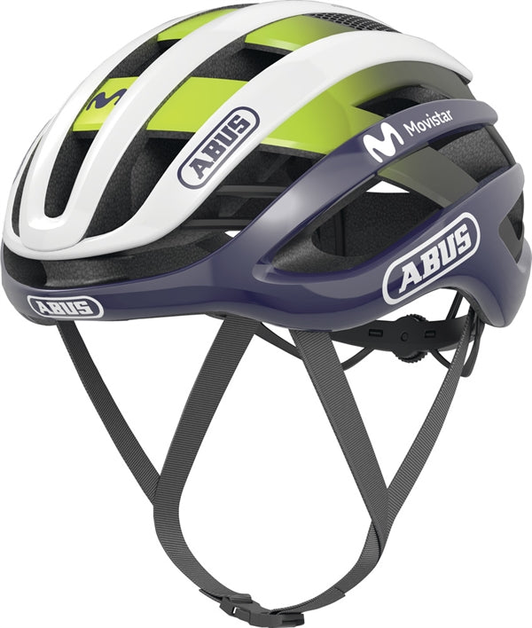fahrradhelme 2023 Abus Airbreaker Movistar 2023-2024 Rennradhelm