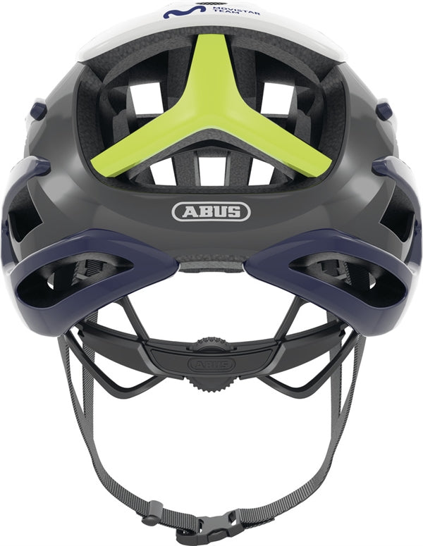 fahrradhelm 2024 Abus Airbreaker Movistar 2023-2024 Rennradhelm