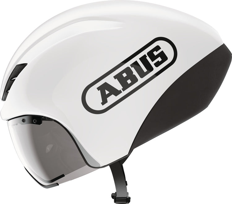 gamechanger fahrradhelm Abus GameChanger TT 1.1 Shiny White. Aero-Helm