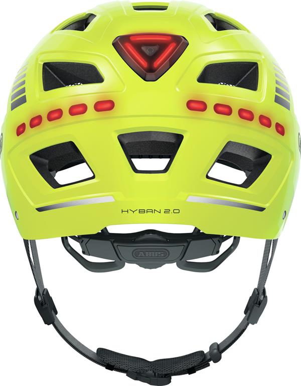 abus fahrradhelm licht batterie wechseln ABUS Hyban 2.0 Led Signal Yellow