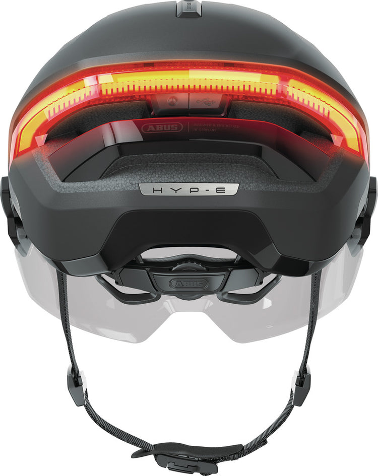 vioo clip fahrradhelm Abus Hyp-E BL Ace Gleam Silver cykelhjelm