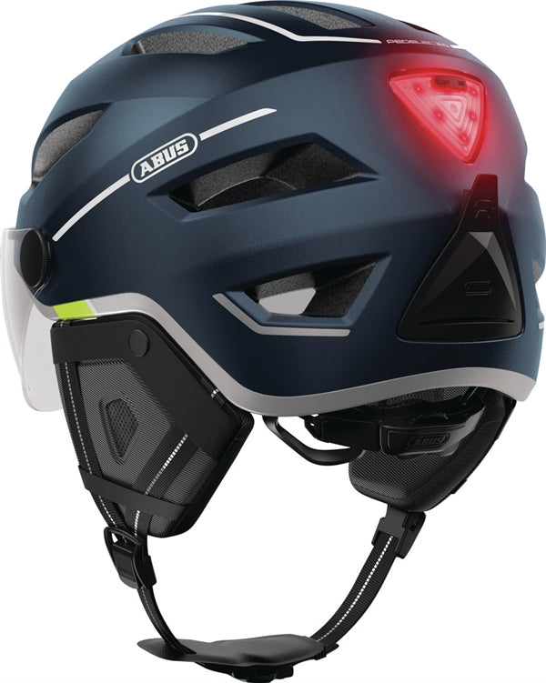 fahrradhelm mit blaulicht Abus Pedelec 2.0 ACE Midnight Blue mit LED Rücklicht