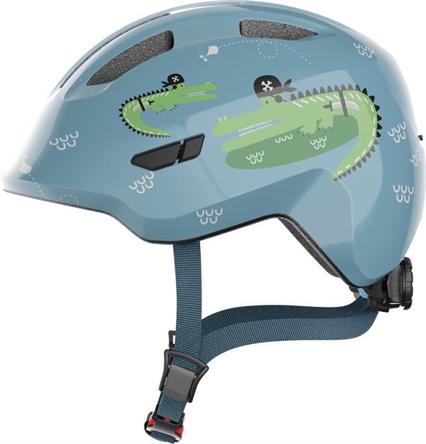 Abus Smiley 3.0 Croco Blue. Fahrradhelm für Kleinkinder