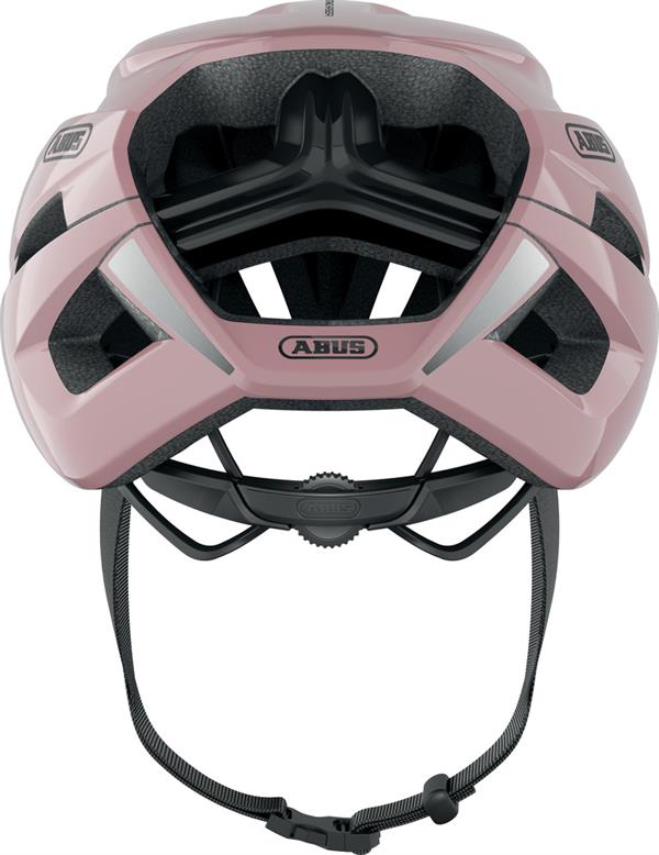 fahrradhelm hoher dutt Abus StormChaser Pastel Rose
