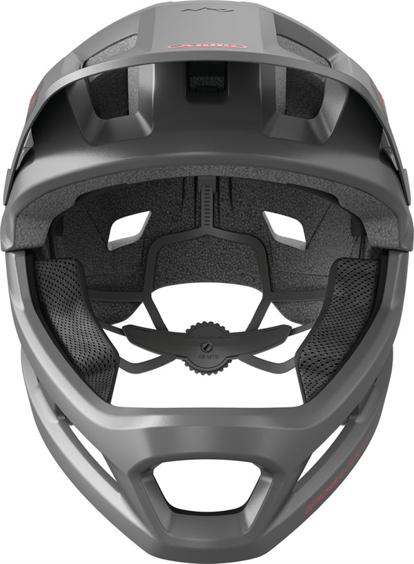 Abus YouDrop FF Ti Silver Fullface-Kinderhelm Bmx