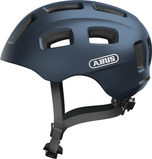 abus fahrradhelm led wechseln Abus Youn-i 2.0 Midnight Blue mit LED Rücklicht