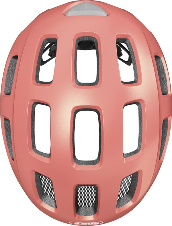 abus fahrradhelm rosegold Abus Youn-I 2.0 Rose Gold mit LED Rücklicht