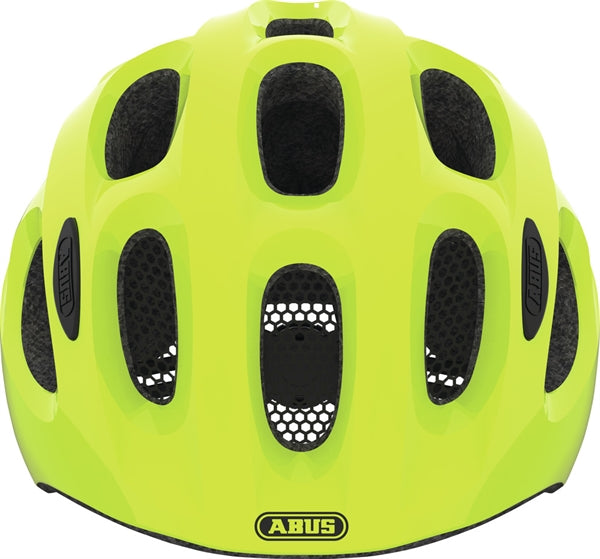 abus fahrradhelm neon Abus Youn-I Neon Yellow mit LED Rücklicht
