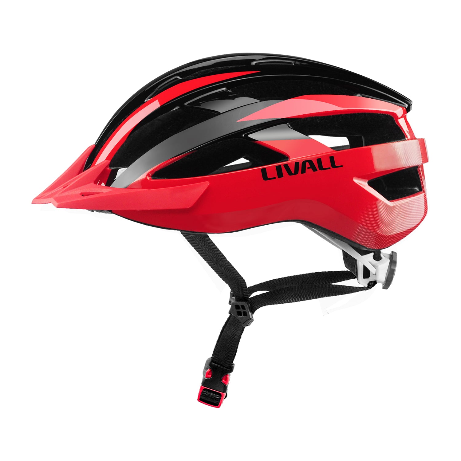 Livall MT1 Neo Red Black Bluetooth MTB Helm mit LED