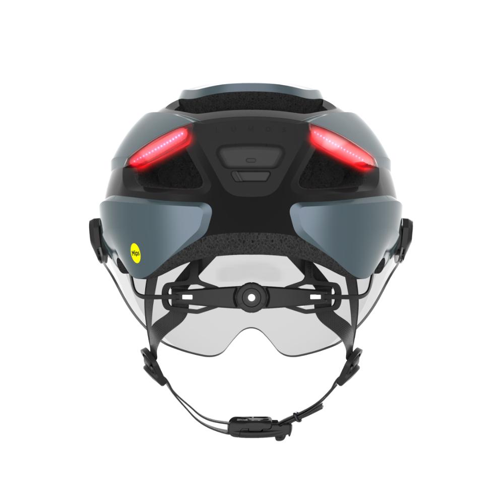 läuse fahrradhelm Lumos Ultra E-Bike Mips Visor Space Blue 54-61 cm