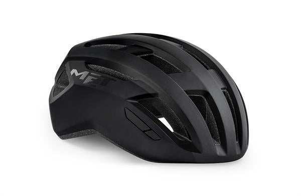 fahrradhelm schwarz glänzend Met Vinci Mips Shaded Black Glossy