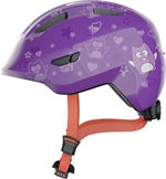 Abus Smiley 3.0 Purple Star | Lila Fahrradhelm für Kleinkinder