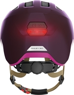 Abus Smiley 3.0 Ace LED Royal Purple | Lila Kinderhelm mit USB Rücklicht