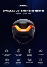 Livall Evo 21 | Smarter Fahrradhelm mit LED Rücklicht