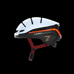 Livall Evo21 Snow mit LED Licht Bluetooth Fahrradhelm