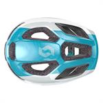 Scott Spunto Junior Pearl White Breeze Blue mit LED Rücklicht 50-56 cm | Junior Fahrradhelm